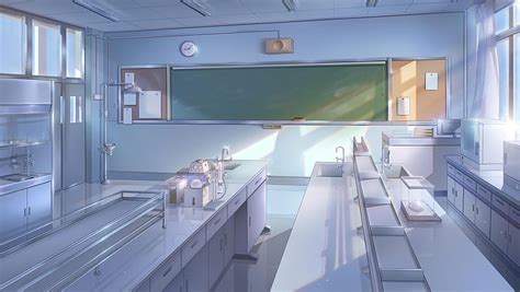 Anime school, laboratory, board, sunlight, Anime, HD wallpaper | Peakpx