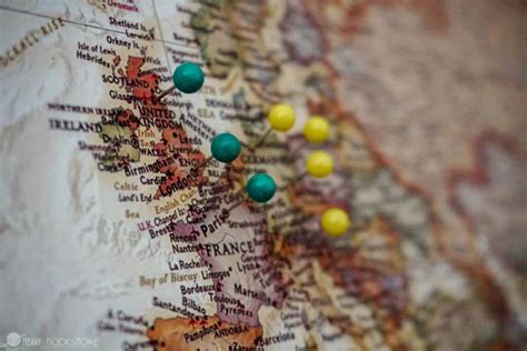 Inexpensive & Easy DIY World Travel Map with Push Pins Tutorial