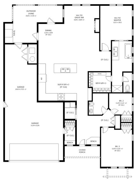 Free Editable House Plan Examples & Templates | EdrawMax