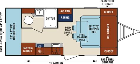 Trailer Floor Plans With Bunks - floorplans.click