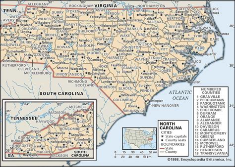 Historical Facts of North Carolina Counties