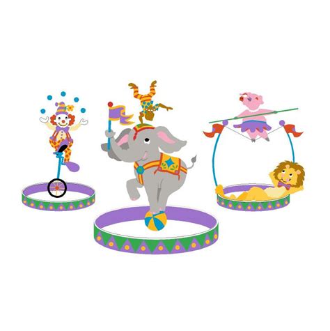 The Three Ring Circus-Small Wall Mural – Elephants on the Wall