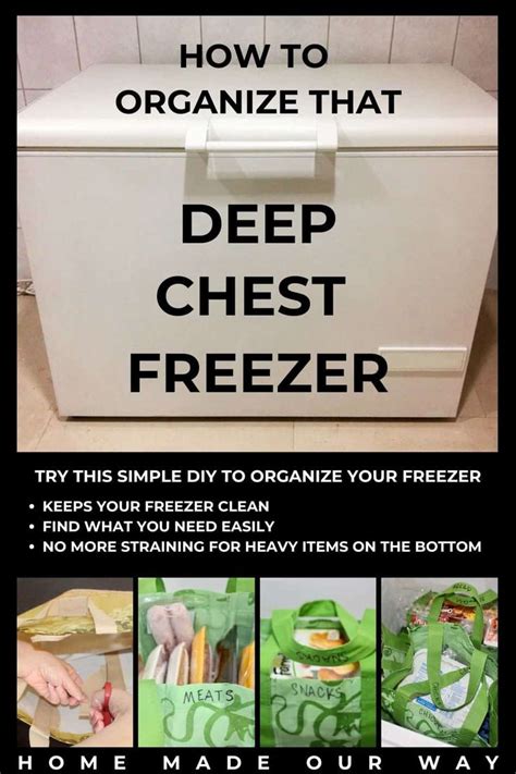 Deep Chest Freezer Organization - Home Made Our Way | Chest freezer ...