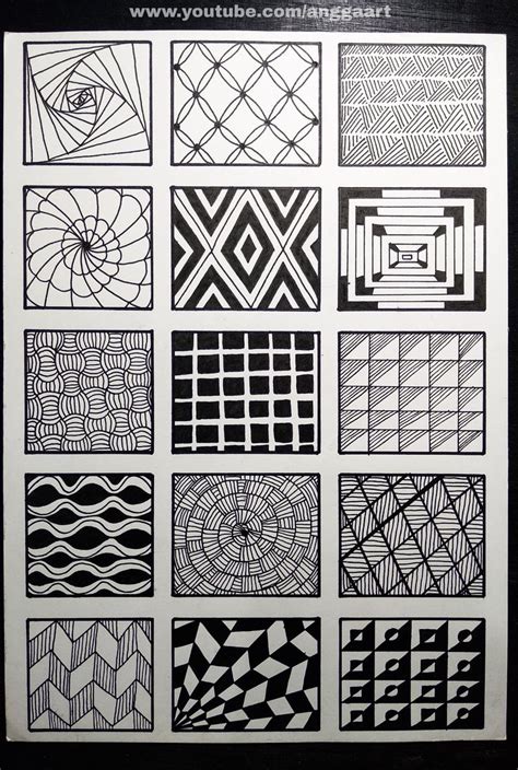 15 Zentangle Patterns [Part 2] | Zen doodle patterns, Zen doodle art ...