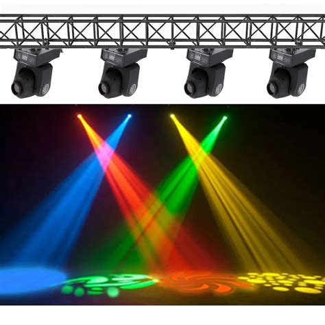 25W Disco Party Light DMX512 Mini Moving Head Light 8 Colors LED Stage ...