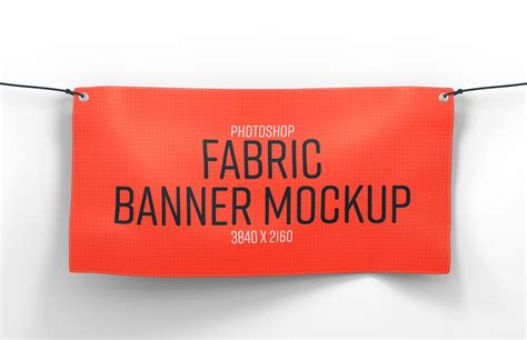 Fabric Banner Mockup — Medialoot