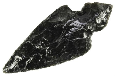 5 1/2" Knapped Obsidian Spear Points For Sale - FossilEra.com