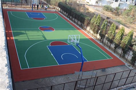 Matte Synthetic Basketball Court Flooring, Indoor Outdoor, Rs 55 /feet ...