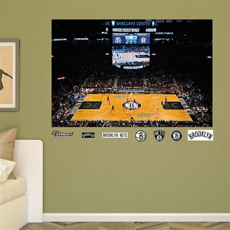 Brooklyn Nets Arena Mural Wall Decal | Shop Fathead® for Brooklyn Nets ...