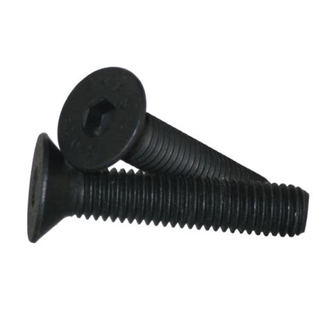 M6 100P Metric Flat Head Socket Cap Screw Black