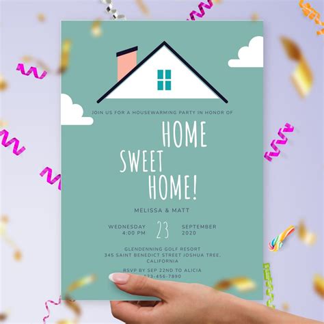 Housewarming Invitations - Customize & Print or Download