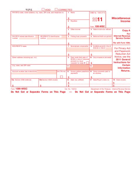 2011 Form IRS 1099-MISC Fill Online, Printable, Fillable, Blank - pdfFiller