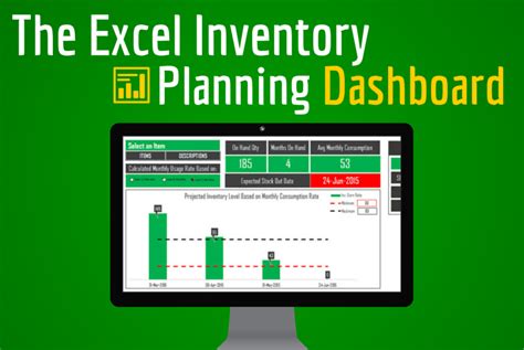 The Excel Inventory Planning Dashboard Based on Actual Sales - BRAD EDGAR