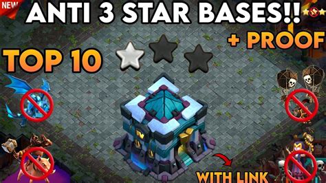 NEW TH13 ANTI 3 STAR BASES!! WITH LINK + PROOF!! TOP 10 NEW BASE DESIGN ...