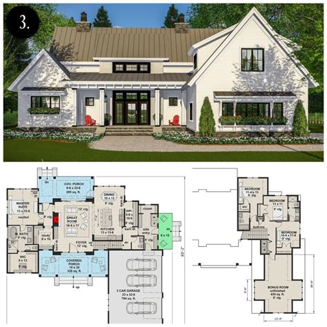 Farmhouse Design Floor Plan - floorplans.click