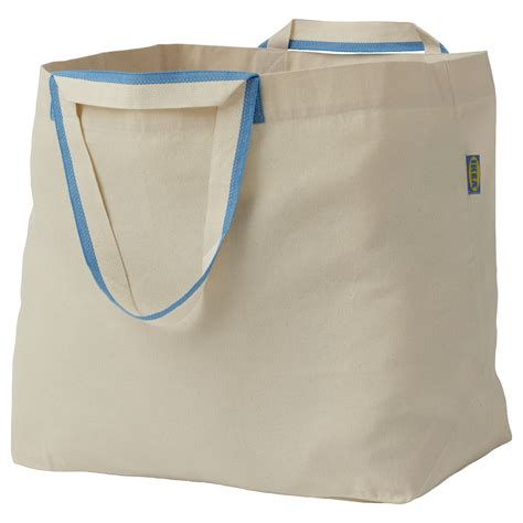 SPIKRAK shopping bag, cotton/natural, 13 gallon - IKEA