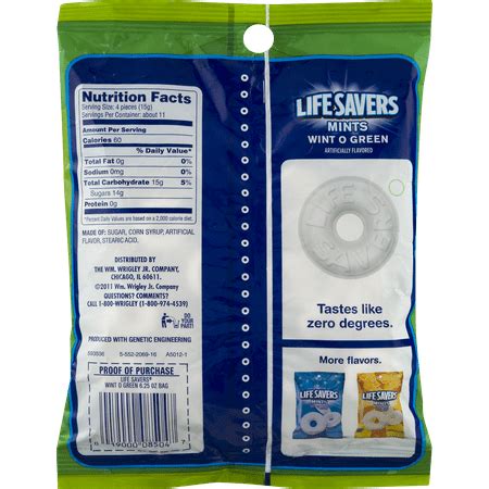 Lifesaver Wintergreen Mints Nutrition Facts – Blog Dandk