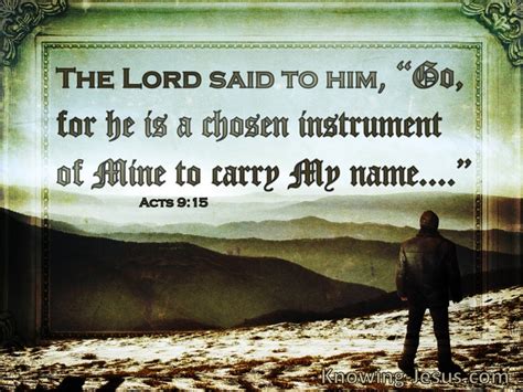 7 Bible verses about Chosen Instruments