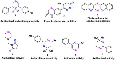 Examples of six-membered selenium heterocycles of practical importance ...