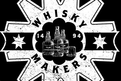 Black and White Logo of a Whisky Maker's Graphic by yasso_the_designer ...