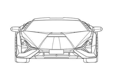 Tô Màu Siêu Xe Lamborghini - Tranh Tô Màu Cho Bé