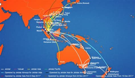 Jetstar Route Map | Color 2018