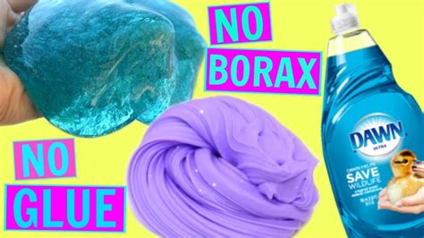 NO GLUE SLIME! 💦 Testing DISH SOAP Slime Recipes! HOW ... | Doovi