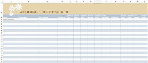 Free printable wedding planner guest list - menslosangeles