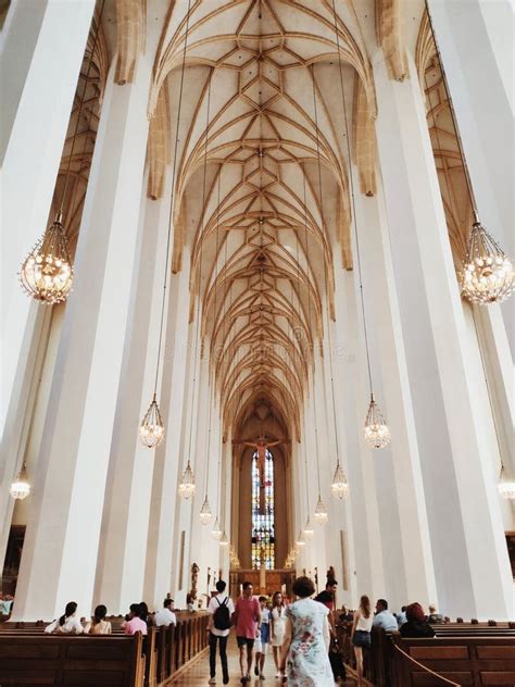 Interior of Frauenkirche stock image. Image of roof, saint - 66080765