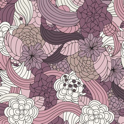 Romantic Flowers Vector Pattern Vector Art & Graphics | freevector.com