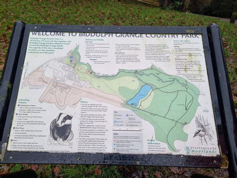 Biddulph Grange Country Park map - Red Kite Days