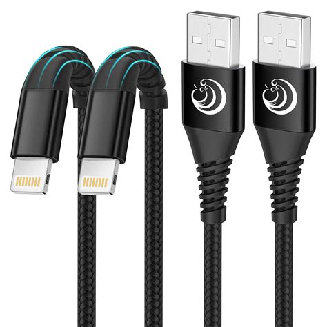 iPhone Charger Cable, 2 Pack USB A to Lightning Cable [3FT+6FT] iPhone ...