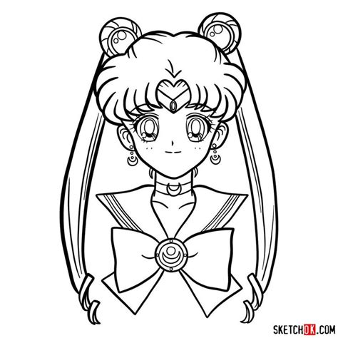 How to draw Sailor Moon's face | Sailor moon tattoo, Sailor moon art ...