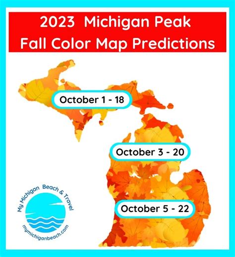 2023 Michigan Fall Color MAP: See Peak Michigan Fall Color Change | My ...