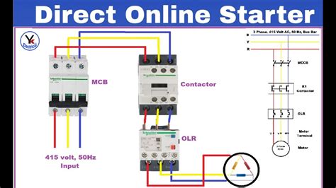 Dol Starter Power And Control Diagram