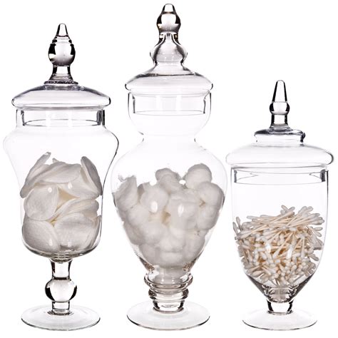 Palais Glassware Clear Glass Apothecary Jars, Wedding Candy Buffet ...