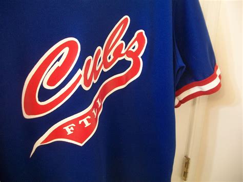 Vintage 80s Cubs Jersey XL Baseball Coach Little League Team | Etsy