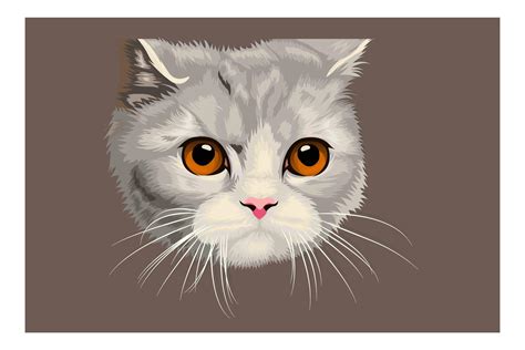 Cartoon head cat hand drawing 1268456 Vector Art at Vecteezy