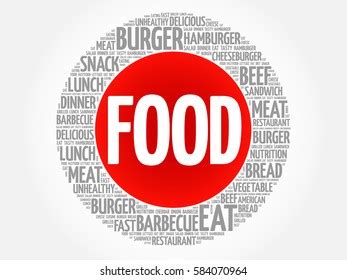 Food Word Cloud Concept Stock Illustration 584070964 | Shutterstock