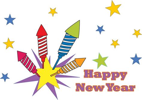 New Years Clipart-happy new year fireworks 01218