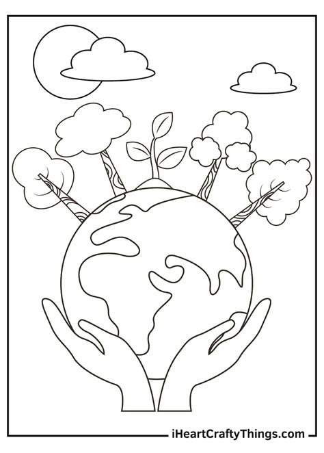 Free Printable Coloring Earth Day Coloring Pages