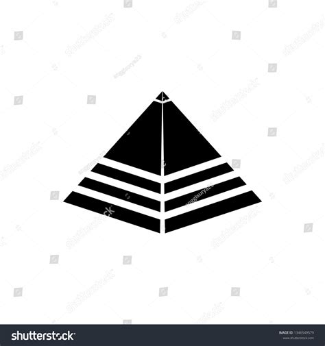 Pyramid Vector Icon Triangle Symbol Egyptian Stock Vector (Royalty Free ...