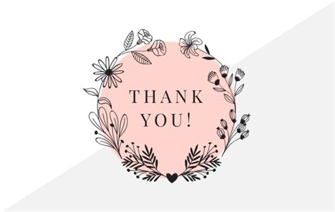 Download free Lovely thank you label template