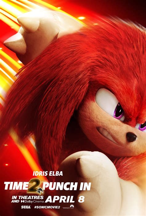 Idris Elba's Knuckles Is Ready For Battle in Sonic 2 Character Posters