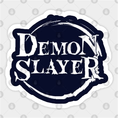 Demon Slayer Logo - Kimetsu no Yaiba - Demon Slayer - Sticker | TeePublic