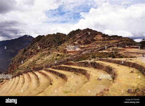 Pisac Inca ruins - Peru Stock Photo - Alamy