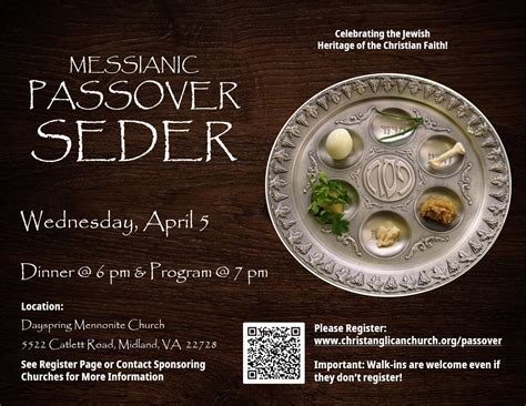 Messianic Passover Seder — Christ Anglican Church