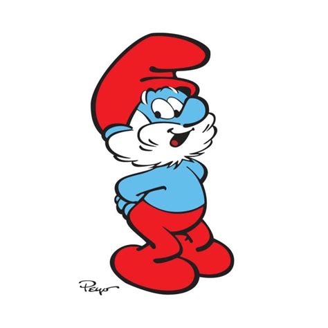 Papa Smurf Logo Vector - (.Ai .PNG .SVG .EPS Free Download)