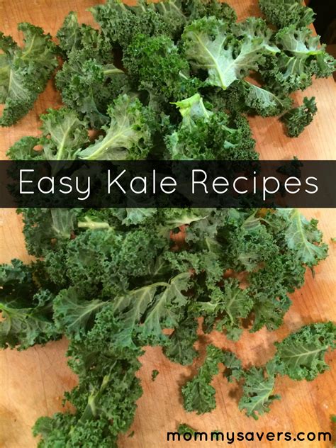 Easy Kale Recipes - Mommysavers | Mommysavers