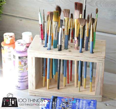 Paint Brush Storage Rack, paint brush storage